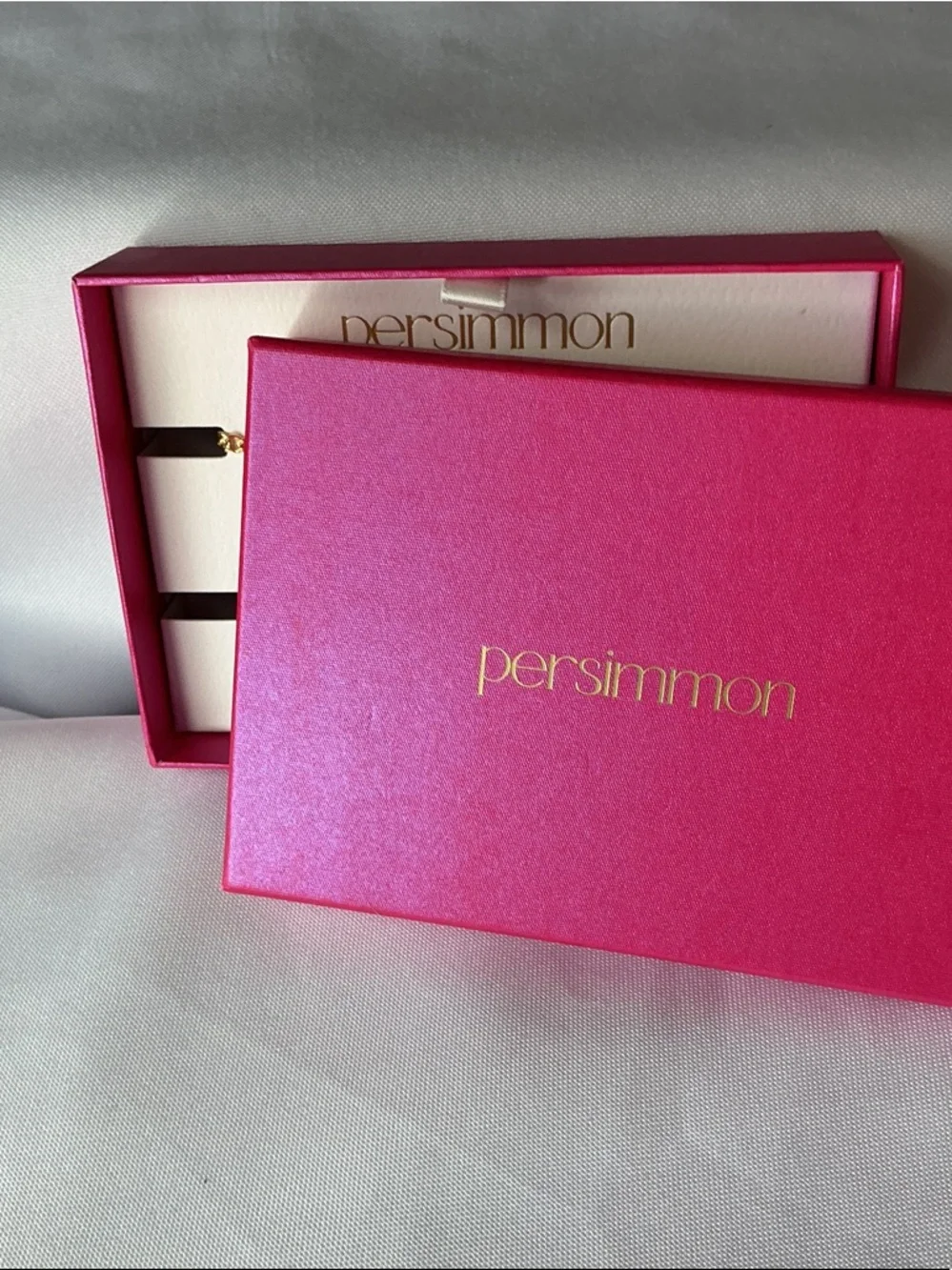 Persimmon Bracelet Set Gold Tone Heart CZ Tennis Bracelet Duo - Picture 3 of 5